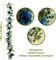 5.91FT Artificial Eucalyptus Greenery with Flowers, Fake Rose Gypsophila for Wedding Spring Home Party Decor (Blue, 1)